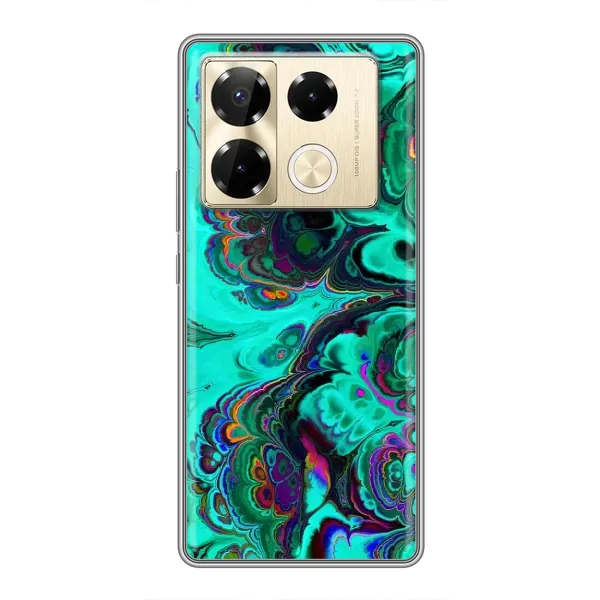Чехол с рисунком «Салатный мрамор» для Infinix Note 40 Pro