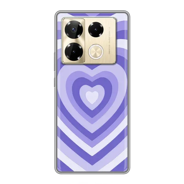 Чехол с рисунком «Сердце фиолет» для Infinix Note 40 Pro Чехол с рисунком «Сердце фиолет» для Infinix Note 40 Pro