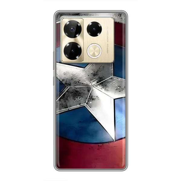 Чехол с рисунком «Щит Капитана Америки» для Infinix Note 40 Pro Чехол с рисунком «Щит Капитана Америки» для Infinix Note 40 Pro