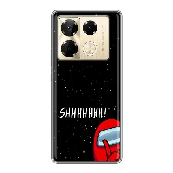 Чехол с рисунком «SHHHHH» для Infinix Note 40 Pro