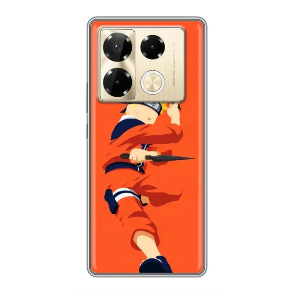 Чехол с рисунком «Силуэт Наруто» для Infinix Note 40 Pro Чехол с рисунком «Силуэт Наруто» для Infinix Note 40 Pro