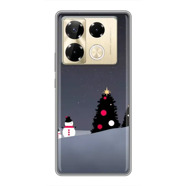 Чехол с рисунком «Снеговички» для Infinix Note 40 Pro Чехол с рисунком «Снеговички» для Infinix Note 40 Pro