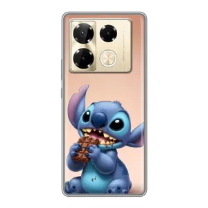 Чехол с рисунком Стич для Infinix Note 40 Pro (Стич с шоколадом)