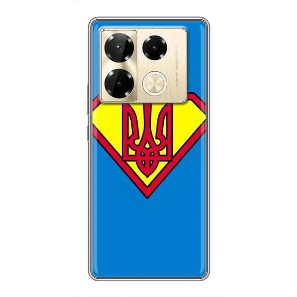 Чехол с рисунком «Super - Герб» для Infinix Note 40 Pro Чехол с рисунком «Super - Герб» для Infinix Note 40 Pro