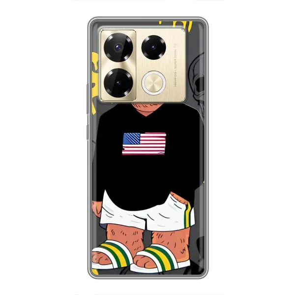 Чехол с рисунком «Teddy USA» для Infinix Note 40 Pro Чехол с рисунком «Teddy USA» для Infinix Note 40 Pro