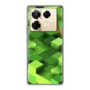 Чохли для Infinix Note 40 Pro (Персонажі МайнКрафт) (Текстура)