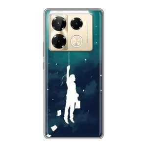 Чохол (ТПУ) з планетами на Infinix Note 40 Pro (To The moon)