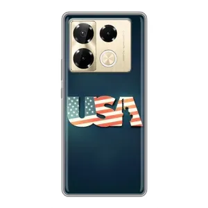 Чехол Флаг USA для Infinix Note 40 Pro (USA)