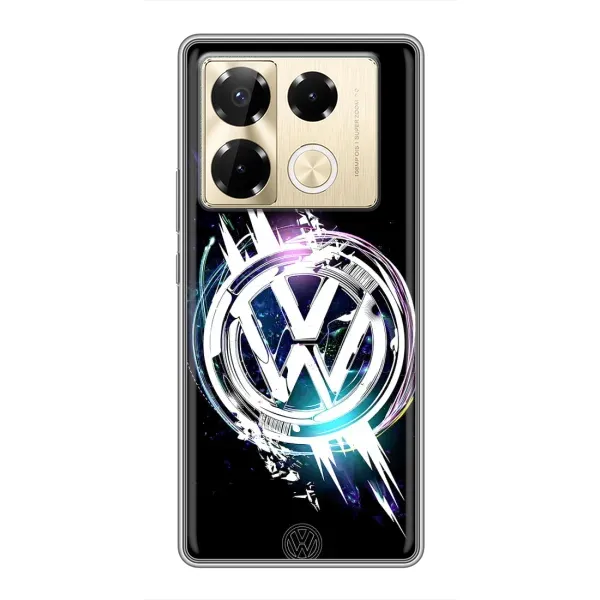 Чехол с рисунком «Volkswagen на черном» для Infinix Note 40 Pro Чехол с рисунком «Volkswagen на черном» для Infinix Note 40 Pro