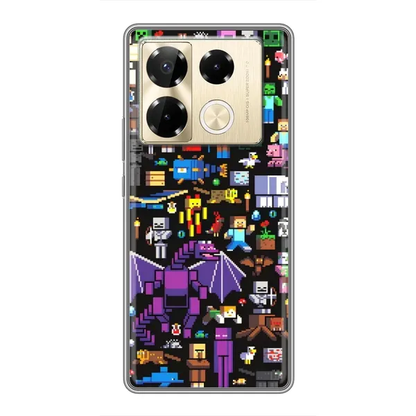 Чехол с рисунком «Все персонажи» для Infinix Note 40 Pro Чехол с рисунком «Все персонажи» для Infinix Note 40 Pro