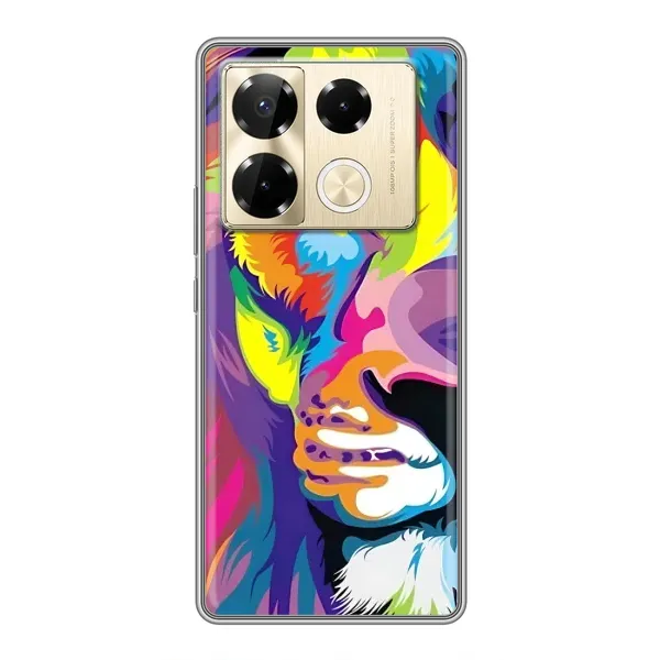 Чехол с рисунком «Яркий Лев» для Infinix Note 40 Pro Чехол с рисунком «Яркий Лев» для Infinix Note 40 Pro