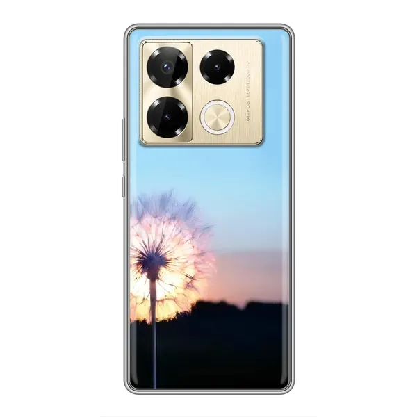 Чехол с рисунком «Закат с одуванчиком» для Infinix Note 40 Pro Чехол с рисунком «Закат с одуванчиком» для Infinix Note 40 Pro