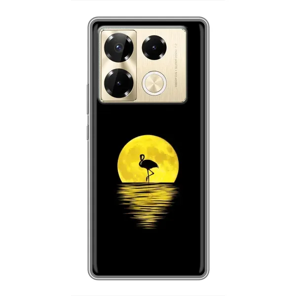 Чехол с рисунком «Желтый Закат» для Infinix Note 40 Pro