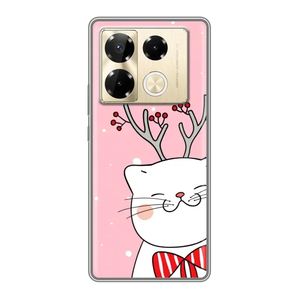 Чехол с рисунком «Зимний кот» для Infinix Note 40 Pro Чехол с рисунком «Зимний кот» для Infinix Note 40 Pro