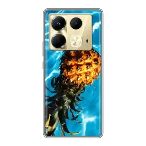 Чохол з зображенням смачної їжі для Infinix Note 40 (Ананас)