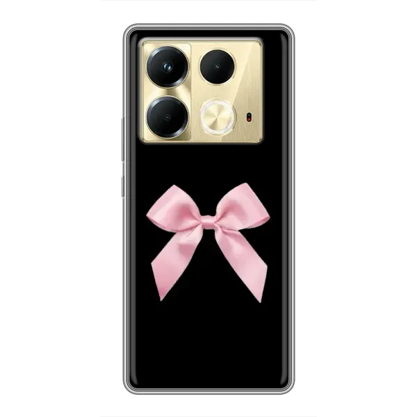 Чохол з малюнком «Бант на чорному» для Infinix Note 40 Чохол з малюнком «Бант на чорному» для Infinix Note 40