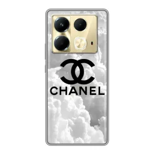 Чехол с Брендами одежды на Инфиникс Нот 40 (CHANEL)