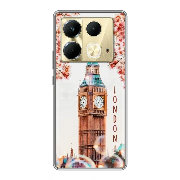 Чехол с рисунком «Часы Лондон» для Infinix Note 40 Чехол с рисунком «Часы Лондон» для Infinix Note 40