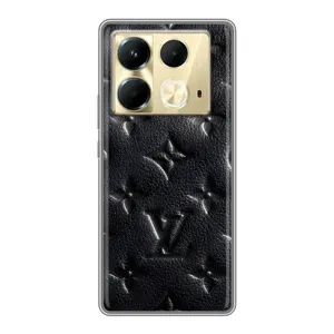 Текстурний Чохол Louis Vuitton для Інфінікс Нот 40 (Чорний ЛВ)