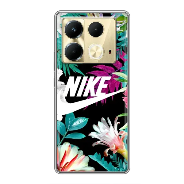 Чехол с рисунком «Цветочный Nike» для Infinix Note 40 Чехол с рисунком «Цветочный Nike» для Infinix Note 40