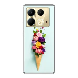 Чохли з тематикою "КВІТИ" на Infinix Note 40 (Квітка-морозиво)