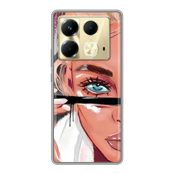 Чехол с рисунком «Девушка и ресницы» для Infinix Note 40 Чехол с рисунком «Девушка и ресницы» для Infinix Note 40