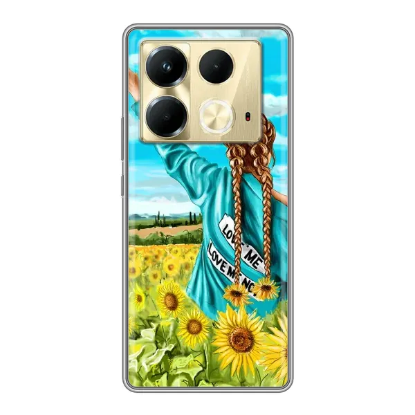 Чехол с рисунком «Девушка на поле» для Infinix Note 40 Чехол с рисунком «Девушка на поле» для Infinix Note 40