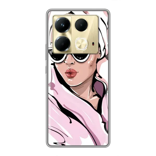 Чехол с рисунком «Девушка в халате» для Infinix Note 40 Чехол с рисунком «Девушка в халате» для Infinix Note 40