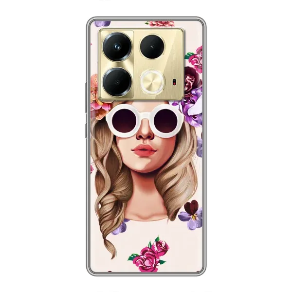 Чехол с рисунком «Девушка в очках» для Infinix Note 40 Чехол с рисунком «Девушка в очках» для Infinix Note 40