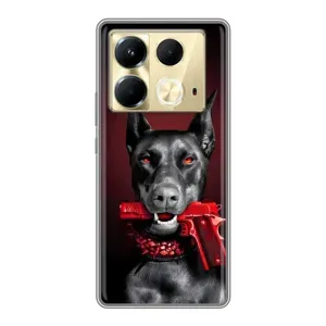 Чехол ДОБЕРМАН для Infinix Note 40 (Доберман злой)