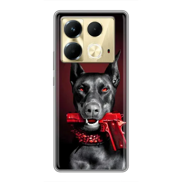 Чехол с рисунком «Доберман злой» для Infinix Note 40 Чехол с рисунком «Доберман злой» для Infinix Note 40