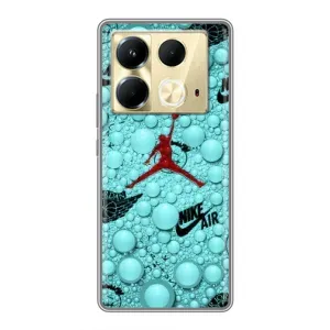 Силіконовый Чохол Nike Air Jordan на Інфінікс Нот 40 (Джордан Найк)