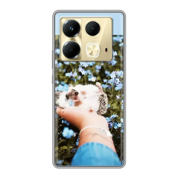 Чехол с рисунком «Ежик на руках» для Infinix Note 40 Чехол с рисунком «Ежик на руках» для Infinix Note 40