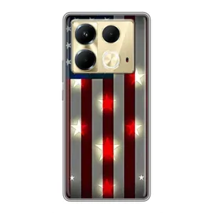 Чехол Флаг USA для Infinix Note 40 (Флаг США 2)