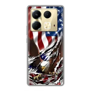 Чехол Флаг USA для Infinix Note 40 (Флаг USA)
