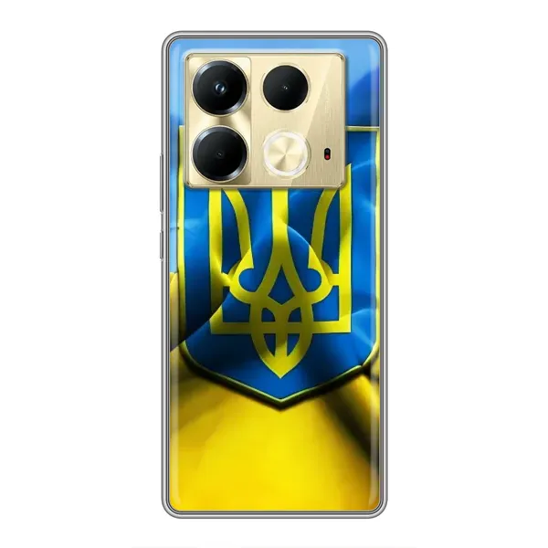 Чехол с рисунком «Герб и Флаг Украины» для Infinix Note 40 Чехол с рисунком «Герб и Флаг Украины» для Infinix Note 40