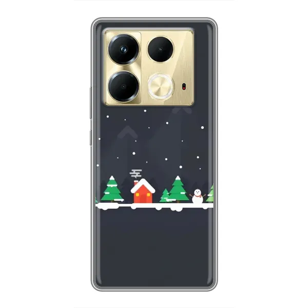 Чехол с рисунком «Город зимний» для Infinix Note 40 Чехол с рисунком «Город зимний» для Infinix Note 40