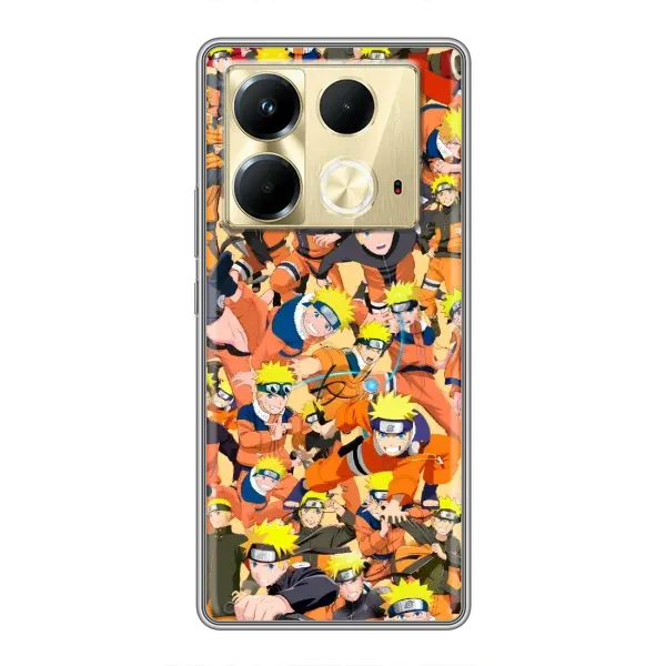 Чехол с рисунком «Коллаж Наруто» для Infinix Note 40 Чехол с рисунком «Коллаж Наруто» для Infinix Note 40