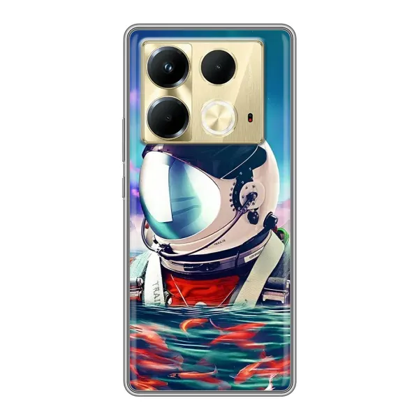 Чехол с рисунком «Космонавт в воде» для Infinix Note 40 Чехол с рисунком «Космонавт в воде» для Infinix Note 40