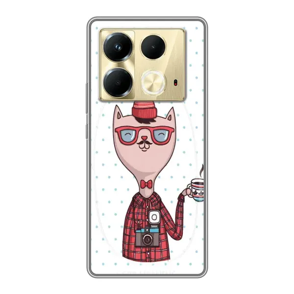 Чехол с рисунком «Кот аристократ» для Infinix Note 40 Чехол с рисунком «Кот аристократ» для Infinix Note 40