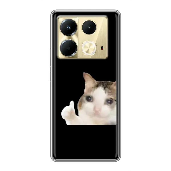 Чехол с рисунком «Кот в слезах» для Infinix Note 40 Чехол с рисунком «Кот в слезах» для Infinix Note 40