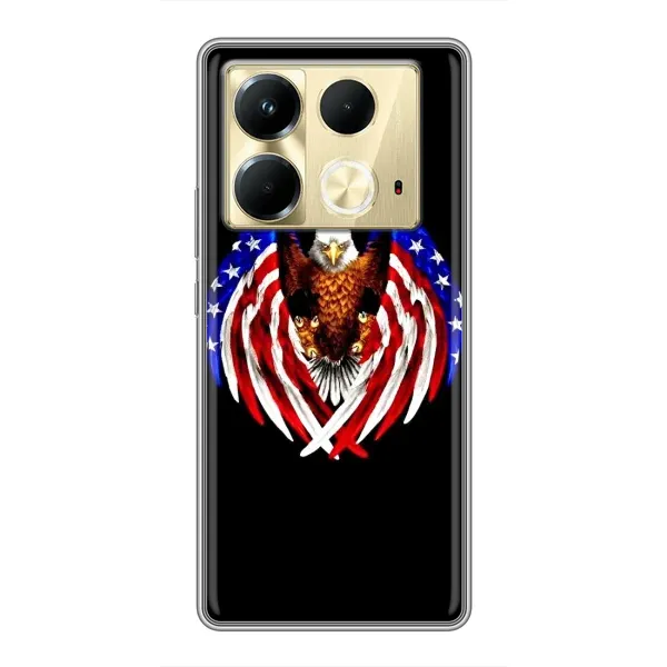 Чехол с рисунком «Крылья США» для Infinix Note 40 Чехол с рисунком «Крылья США» для Infinix Note 40