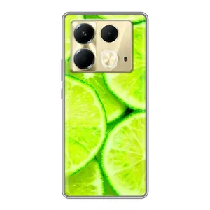 Чохол з зображенням смачної їжі для Infinix Note 40 (Лайм)