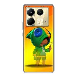 Чохол Бравл Старс для Infinix Note 40 (LEON в кофті)