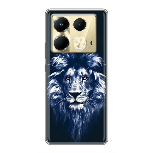 Чехол с рисунком «Лев - синий» для Infinix Note 40 Чехол с рисунком «Лев - синий» для Infinix Note 40
