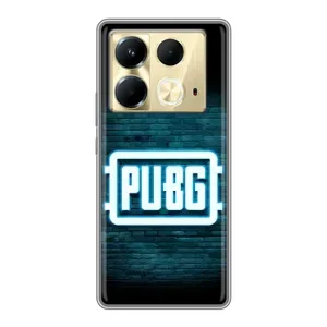 Чохол (TPU) з картинкою "Лого Пабг" на Інфінікс Нот 40 (Лого PUBG)
