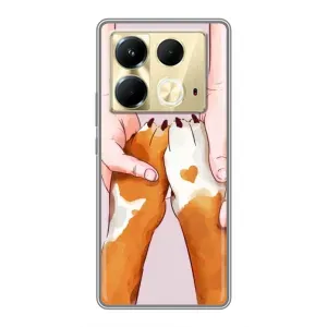Чехол (ТПУ) Милые собачки для Infinix Note 40 (Любовь к собакам)