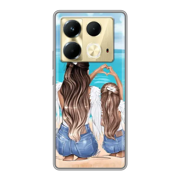 Чехол с рисунком «Мама и дочь» для Infinix Note 40 Чехол с рисунком «Мама и дочь» для Infinix Note 40