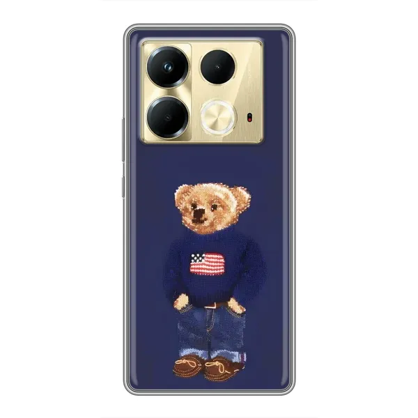 Чехол с рисунком «Мишка USA» для Infinix Note 40 Чехол с рисунком «Мишка USA» для Infinix Note 40