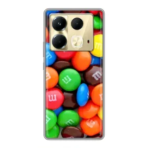 Чохол з зображенням смачної їжі для Infinix Note 40 (Різнокольорові M&M'S)